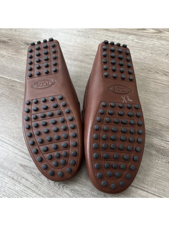 Tod\'s City Gommino Leather Penny Loafers Mens US 9 Cuoio Brown Slip On Italy New main image 8
